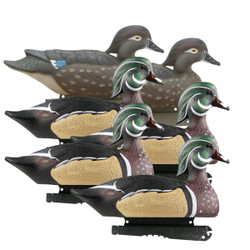 GHG Life-Size Wood Duck Decoys 6 Pack